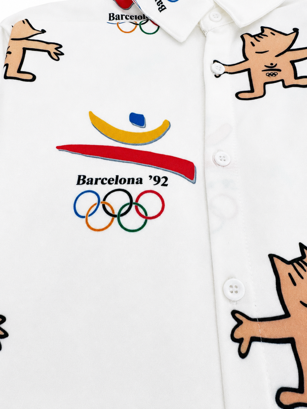 Camisa Barcelona 92 Blanca - manga corta – Natureza