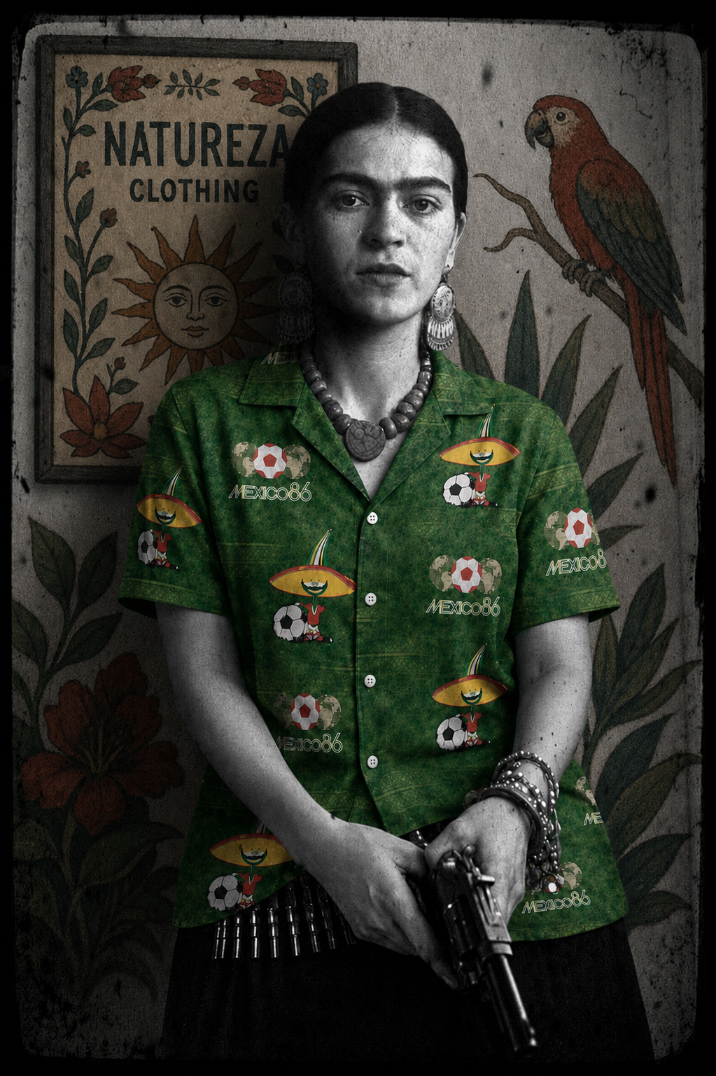 Camisa Mexico 86 manga corta – Natureza
