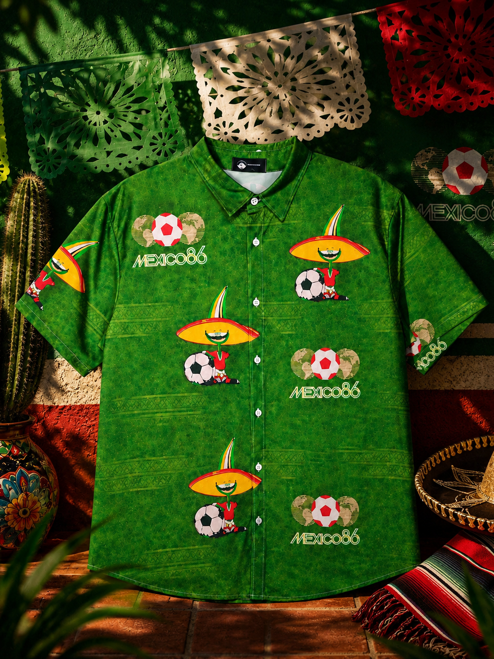 Camisa Mexico 86 manga corta – Natureza